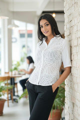 Short Sleeve Cutlon Top