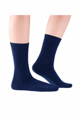Men's Mid Calf Length Socks - Navy