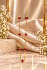 Elegant Long Gold-Tone Necklace