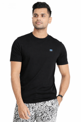 Moose Comfort Fit Crew Neck T Shirt - Black
