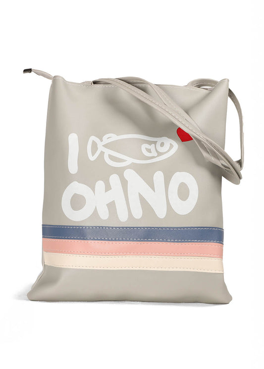 Women's Printed Leather Tote Bag