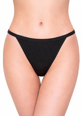 High-Cut Ribbed Thong Underwear