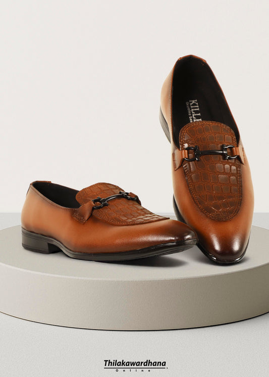 Croc Leather Loafer Shoe