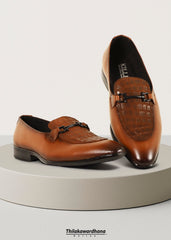 Croc Leather Loafer Shoe