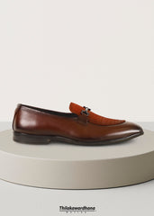 Croc Leather Loafer Shoe