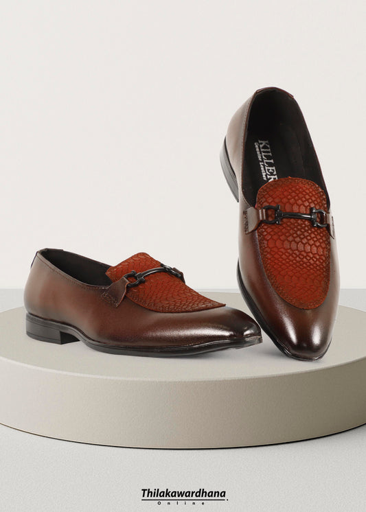 Croc Leather Loafer Shoe