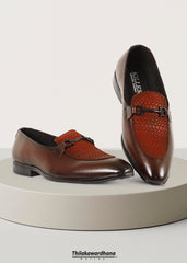 Croc Leather Loafer Shoe