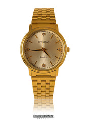 Stainless Gold Color Strap Men's Watch