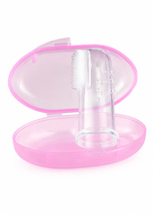 Baby Finger Toothbrush with Storage Case (pink)