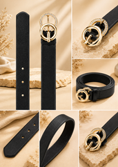 Women's Premium Black Fashion Belt