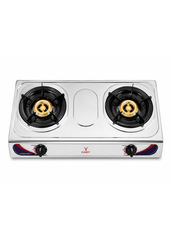 Camy Stainless Steel Double Burner Gas Cooker