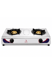 Camy Stainless Steel Double Burner Gas Cooker