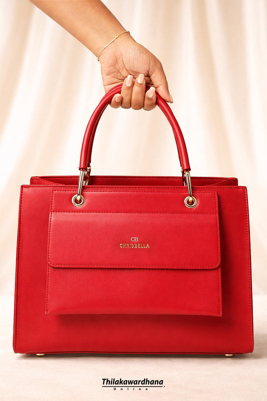 Chrisbella Imported Leather Hand Bag