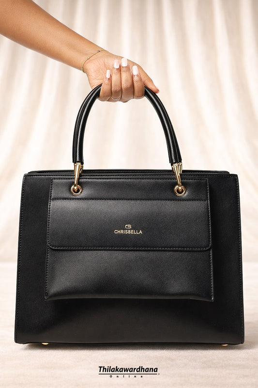 Chrisbella Imported Leather Hand Bag