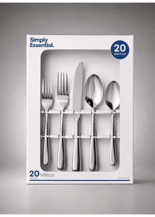Simply Essential 20 Piece Milton Cutlery Set