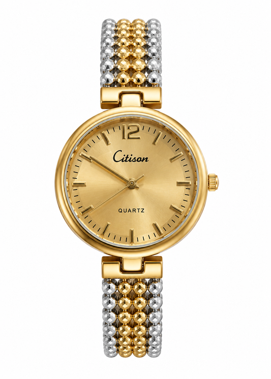 Citisan Ladies Quartz Watch – Gold & Silver