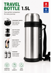Stainless Steel Hot & Cold Travel Vacuum Flask - 1.5L