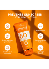 Prevense Sun Screen Ultra Light Lotion - 90ml