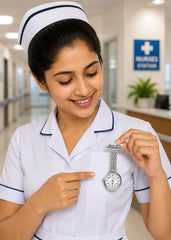Elegant Nurse Watch – Silver