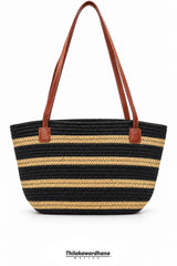 Classic Woven Stripe Shoulder Bag