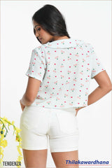 Tendenza Short Sleeve Crop Top