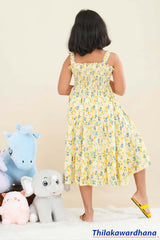 Lily Smocked Printed Frock