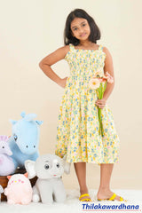 Lily Smocked Printed Frock