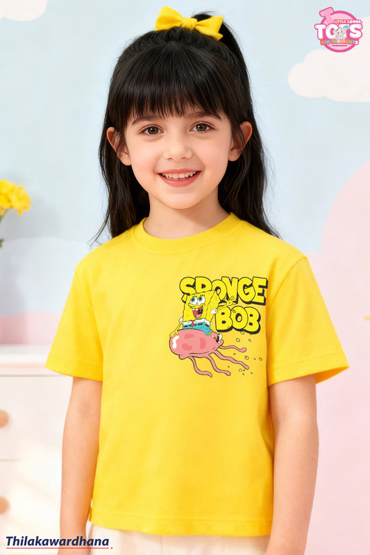 T Tots Printed Sponge Bob T Shirt