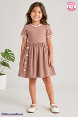 T Tots Stripe Printed Dress
