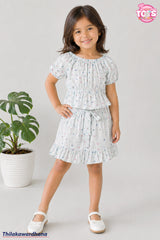 T Tots Puffy Top With Mini Skirt