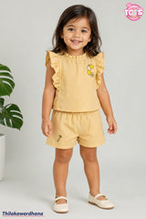 T Tots Ruffle Trim Top And Short