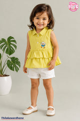 T Tots Sleeveless Ruffle Top