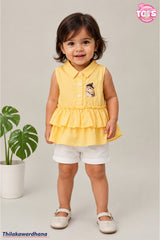 T Tots Sleeveless Ruffle Top