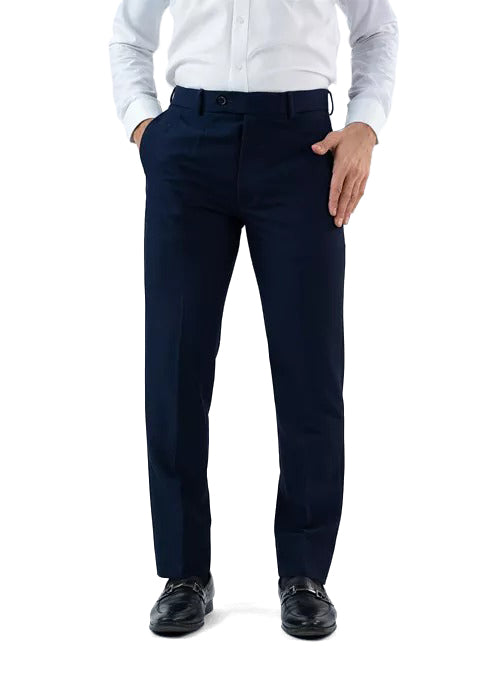 Vantage Ultra Slim Fit Formal Trouser - Navy Blue