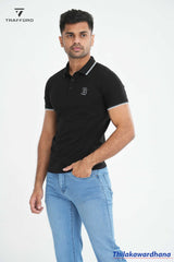 Contrast Detailed Classic Polo T Shirt