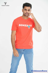 Graphic Printed Crew Neck T Shirt