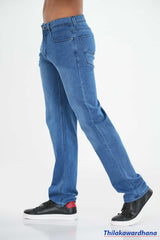 Men's Regular Fit Mid Washed Jean