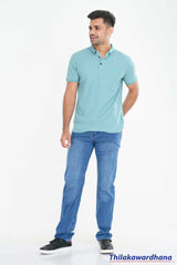 Men's Regular Fit Mid Washed Jean