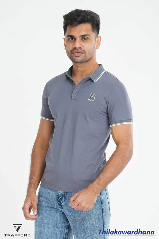 Contrast Detailed Classic Polo T Shirt