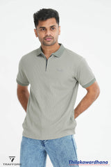 Trafford Textura Zip Polo T Shirt