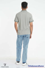 Trafford Textura Zip Polo T Shirt