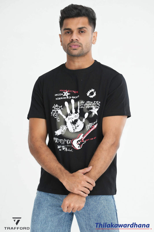 Graphic Printed Crew Neck T Shirt