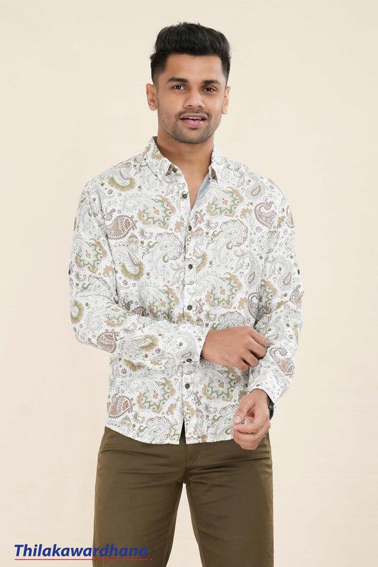 Printed Long Sleeve Shirt