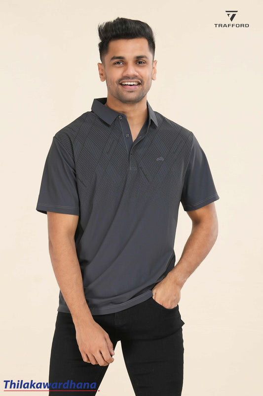 Print Detailed Polo T Shirt