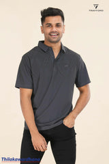 Print Detailed Polo T Shirt