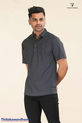Print Detailed Polo T Shirt