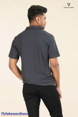 Print Detailed Polo T Shirt