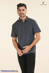 Print Detailed Polo T Shirt