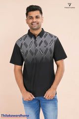 Print Detailed Polo T Shirt