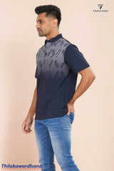 Print Detailed Polo T Shirt